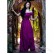 Medieval women's European and American one-shoulder solid color long sexy dress