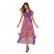 European and American spring and summer dress sexy V-neck bohemian cardigan waist printed female dress