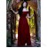 Medieval women's European and American one-shoulder solid color long sexy dress
