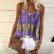 European and American women's summer new style printed loose camisole top