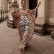 Independent Station New Women's Middle East Printed Dress Muslim Large Size Loose Robe