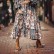 European and American spring and summer new bohemian irregular printing stitching retro big pleated pleated women's dress