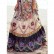 New European and American women's bohemian print dress, one-word strapless beach holiday skirt