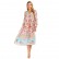 Spring and summer new women's dress with bohemian beach holiday style pleated print dress