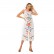 New women's digital print dress, European and American long dress