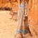Hot Selling European and American Women's Bohemian Positioning Printed Dress