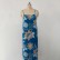 European and American women's new summer suspender dress with printed sleeveless and swinging long skirt