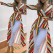 European and American rainbow striped dress stand alone new MP-500