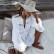 New lace shirt-style trumpet sleeve beach blouse sunscreen suit swimsuit jacket women cardigan