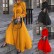 Early autumn women's pure color new European and American women's bowknot all-match long-sleeved temperament dress