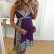New European and American women's printed sling maternity dress