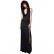 Halloween vampire big hat sexy leaky back split sleeveless dress mid-century fashion women's dress