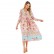 Spring and summer new women's dress with bohemian beach holiday style pleated print dress