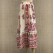 Retro palace print peacock line big irregular skirt