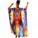 Beach blouse colorful oil painting holiday gown bikini sunscreen shirt dress