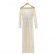 New fluorescent color European and American deep v perspective split nightclub sexy dress