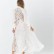 Spring and summer new positioning printing holiday bohemian V-neck three-quarter sleeves big swing dress