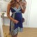 New European and American women's printed sling maternity dress