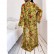 New 2021 European and American women's fashion series loose long sleeves printed blouse