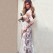 Women's sexy fashion see-through lace long dress party wedding evening dress
