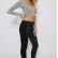 New European and American bowknot long-sleeved crossover short cropped v-neck T-shirt bottoming shirt