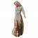 Summer new style European and American printing three-quarter sleeve elastic waist V-neck chiffon sexy female dress 137