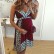 New European and American women's printed sling maternity dress