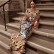Independent Station New Women's Middle East Printed Dress Muslim Large Size Loose Robe