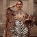 Independent Station New Women's Middle East Printed Dress Muslim Large Size Loose Robe