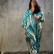 Beach blouse blooming loose plus size holiday long gown beach skirt bikini blouse