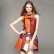 European and American summer new dresses Digital print stand-up collar sleeveless women's A-line dress