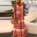 European and American new style women's bohemian style deep V-neck printed beach holiday style suspender skirt