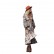 European and American spring and summer new bohemian irregular printing stitching retro big pleated pleated women's dress