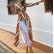 European and American rainbow striped dress stand alone new MP-500