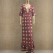 New European and American sexy V-neck ruffled short-sleeved geometric ladies long dress