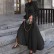 Early autumn women's pure color new European and American women's bowknot all-match long-sleeved temperament dress