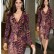 European and American spring and autumn new styles new slim bag hip long-sleeved leopard print dress women