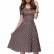 New European and American women's corset slim short-sleeved polka-dot big puffy dress