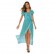 European and American spring and summer dress sexy V-neck bohemian cardigan waist printed female dress