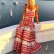 European and American new style women's bohemian style deep V-neck printed beach holiday style suspender skirt