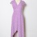 European and American new style V-neck polka dot chiffon dress leisure vacation bohemian split beach long skirt