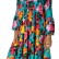 New style printed long-sleeved large-length dress European and American women's fashion plus size dress