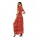 European and American women's summer new style printed split V-neck short-sleeved dress