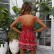 New European and American fashion positioning flower stitching sexy backless deep V suspender dress