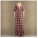 New European and American sexy V-neck ruffled short-sleeved geometric ladies long dress