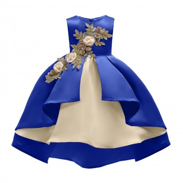 New European and American children's clothing girls vest princess dress Christmas dress skirt New Year performance dress embroidered dress