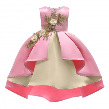 New European and American children's clothing girls vest princess dress Christmas dress skirt New Year performance dress embroidered dress