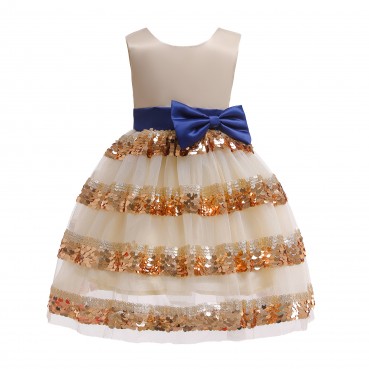 Girls dress spot new year children's dress sequined mesh tulle tutu skirt children's princess dress dress skirt