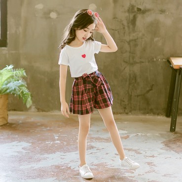 Girls' summer clothes, new children's clothes, western style suits, summer big children's fashion, 13 girls, 12 years old, 15 trendy clothes