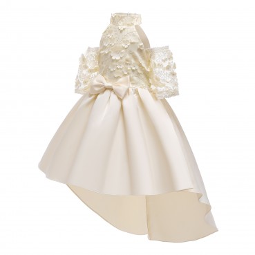 Girls dress new Korean children's clothing princess dress children piano performance three-dimensional flower tuxedo dress skirt